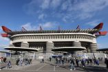 Foto del estadio San Siro desde un costado, sede de la inauguración en los próximos Juegos de invierno
