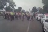 Dispersan bloqueo de operadores de grúas luego de disparos en carretera México Querétaro, Edomex