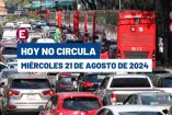 Hoy No Circula miércoles 21 de agosto de 2024 en CDMX y Edomex