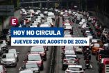 Hoy No Circula este jueves 29 de agosto CDMX Edomex