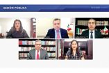 Aspecto de la sesión virtual de ayer del Tribunal Electoral de la Ciudad de México. Foto: Tomada de YouTube