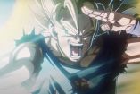Goku como supersaiyajin con mano en la frente