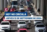 Hoy No Circula del 12 de septiembre del 2024.