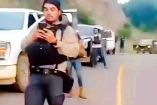 Hombres armados en una carretera de Durango.