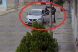 Robo de auto en Chimalhuacán.