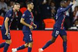 Ousmane Dembelé celebra gol con PSG en la Jornada 4 de la Ligue 1.