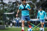 Víctor Dávila vive su primer entrenamiento con América.