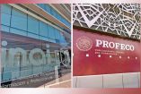 Fachadas de oficinas del Inai y Profeco.