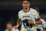 'Memote' Martínez celebra gol con Pumas frente a Puebla, cumpliendo la 'ley del ex'.