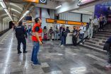 Simulacro de sismo en el Metro.