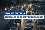 Hoy No Circula miércoles 25 de septiembre de 2024 en CDMX y Edomex