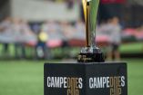 Trofeo de la Campeones Cup previo a que se dispute el partido entre el Campeón de Campeones de la Liga MX y el Campeón de la MLS.