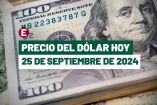 Dólar hoy 25 de septiembre de 2024 en bancos de México