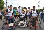 Personas en silla de ruedas ganadoras de medallas en Nezahualcóyotl