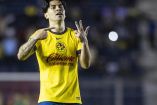 Víctor Dávila celebra su primer gol con América en la Liga MX.