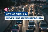 Hoy No Circula del 28 de septiembre del 2024.