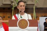 La presidenta Claudia Sheinbaum emite mensaje desde el Zócalo de la CDMX