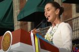 La presidenta Claudia Sheinbaum emite mensaje desde el Zócalo de la CDMX