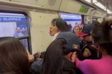 Desalojo de mujer del Metro.