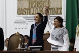 La Presidenta de la República, Claudia Sheinbaum y Clara Brugada Jefa de Gobierno de la CDMX. 