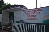 Fachada de la escuela primaria Juan Escutia, ubicada en Tlaxcala, donde se registraron casos del virus coxsackie