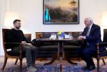 Volodimir Zeleneki se reunió con el presidente alemán, Frank-Walter Steinmeier (Reuters)