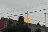 Flamazo por fuga en un cilindro de gas asustó a vecinos de la Santa Ursula Coapa 