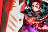 Póster de Demon Slayer con tenis Adidas con llamas
