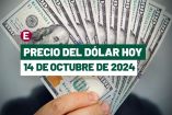 Dólar hoy 14 de octubre de 2024 en bancos de México