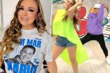 bRENDA bEZARES con camisa de Mario bezares y bailando canción