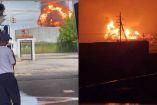 Incendio en terminal petrolera en Venezuela deja 21 heridos. VIDEO