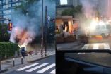 Hombre lanza bombas molotov contra sede de partido oficialista en Japón. VIDEO