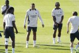 Kylian Mbappé entrenando con el Real Madrid.