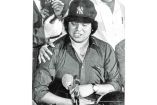 Fernando Valenzuela con la gorra de Yankees en 1981.