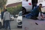 Conductores enfrascados en una pelea en calles de Monterrey