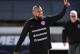 Arturo Vidal en un entrenamiento con Chile.