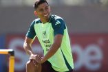 Ángel Sepúlveda entrenando con la Selección Mexicana.