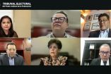 Magistrados del TEPJF en videoconferencia