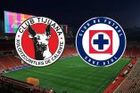 Estadio Caliente con los escudos de Tijuana y Cruz Azul.