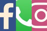iconos de Facebook, Whatsapp, e Instagram