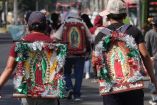 Con fe y kilómetros recorridos, comenzaron a llegar los fieles para celebrar a la Virgen de Guadalupe. Foto: Cuartoscuro