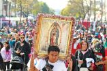 La calzada de Guadalupe estaba a tope ayer de peregrinos