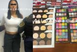 A la mujer se le decomisaron diversos cosméticos. Foto: X @c4jimenez