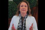 La ministra Yasmín Esquivel Mossa en un video