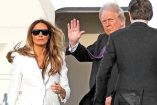 Melania Trump y su esposo