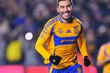 Juan Pablo Vigón celebra gol de Tigres contra Xolos en el Clausura 2025 de la Liga MX.