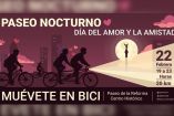 Cientos de ciclistas disfrutarán del Paseo Nocturno Muévete en Bici