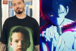 J Balvin y personaje de Solo Leveling con espada