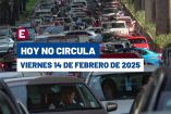 Hoy No Circula del 14 de febrero del 2025.