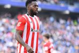 Iñaki Williams jugando ante el Espanyol.